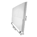 Ver imagem 2 de Cabeceira Estofada Topázio 195 cm Para Cama Box Quarto King Size Luxo MV Estofados Sintético