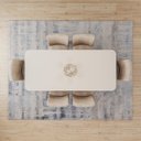 Ver imagem 5 de Conjunto Mesa Adriana 200cm com Vidro 06 Cadeiras Anne Marrom/Nature/Off White/Bege/Creme