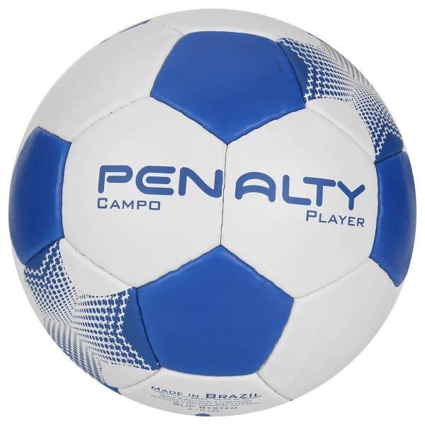 Bola de Futebol Campo Penalty Player XXI - Branco+Azul