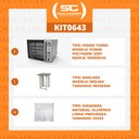 Ver imagem 2 de Forno Turbo Convec. Inox FCSB4E 220V + Bancada MES-004 + 4 Assadeiras - Venâncio