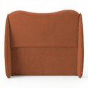Ver imagem 5 de Cabeceira Orgânica para Cama Box Casal Padrão Luma 140cm Bouclê Terracota - Abmaza