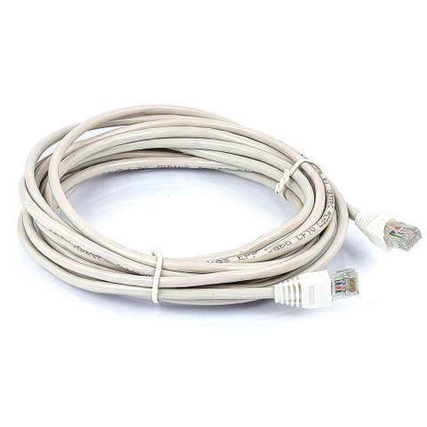 Patch Cord Cat5e Montado Branco - 2 Metros