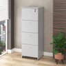 Armário para arquivos 4 Gavetas com chave 46cm WebOffice Cinza - 1