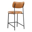 Ver imagem 5 de Kit 02 Banquetas Médias para Cozinha Lila Estofada com Encosto Couríssimo Whisky - Desk Design