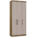 Ver imagem 1 de Guarda Roupa Modulado 101,5cm 3 Portas Paris Avelã/cinammon Luciane Móveis