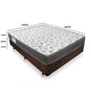 Ver imagem 3 de Cama Box Casal Suede + Colchão de Molas Ensacadas Sereneprime 138x188x58cm Marrom
