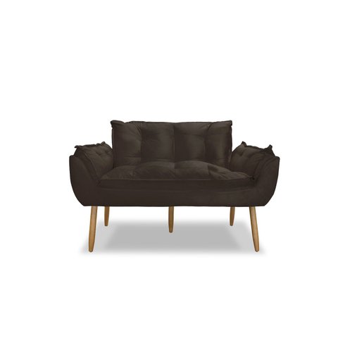 Namoradeira Decorativa Opala Suede:marrom
