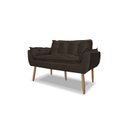 Ver imagem 2 de Namoradeira Decorativa Opala Suede:marrom