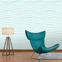 Ver imagem 1 de Papel de Parede Linhas Onduladas 2 Arte Destaque 3 Metros