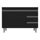 Ver imagem 1 de - Multiuso Gabinete Andreia 100cm sem Tampo Ajl Móveis