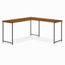 Ver imagem 1 de Mesa em L sem Prateleira Office em MDF Estilo Industrial Klm Store