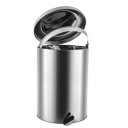 Ver imagem 2 de Lixeira Redonda de Pedal Aço Inox Polido 50 Litros