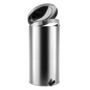 Ver imagem 3 de Lixeira Redonda de Pedal Aço Inox Polido 50 Litros