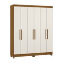 Ver imagem 2 de Guarda Roupa Casal 6 Portas com Pés Gênova Luciane Móveis