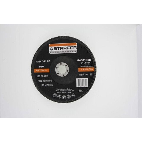 Disco Flap 7 60 Starfer Embalagem Com 5