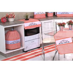 Itens para Cozinha Bordados - Gisella Arte & Tear Cortina de Cozinha - Bordada - 6