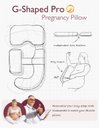 Ver imagem 4 de Momcozy Almofada de Gravidez G-shape Pro Removível Corpo Completo Cinza