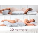 Ver mais imagens de Momcozy Almofada de Gravidez G-shape Pro Removível Corpo Completo Cinza