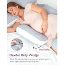 Ver imagem 6 de Momcozy Almofada de Gravidez G-shape Pro Removível Corpo Completo Cinza