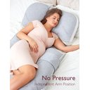 Ver imagem 7 de Momcozy Almofada de Gravidez G-shape Pro Removível Corpo Completo Cinza