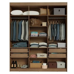 Guarda-Roupa Casal 6 Portas Batentes Saturno Madesa - 10 Guarda-Roupa Casal 6 Portas Batentes Saturno Madesa - 10