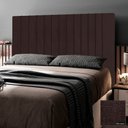 Ver imagem 2 de Cabeceira Cama Box Casal Queen Size Nala 160cm Linho Marrom - Desk Design