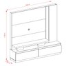 Home Theater New Apolo Tvs até 75” Calacata Off White 653136 Madetec - 5