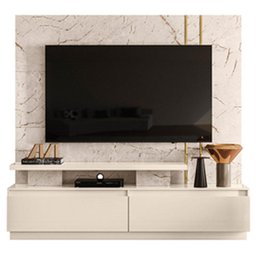 Home Theater New Apolo Tvs até 75” Calacata Off White 653136 Madetec - 1