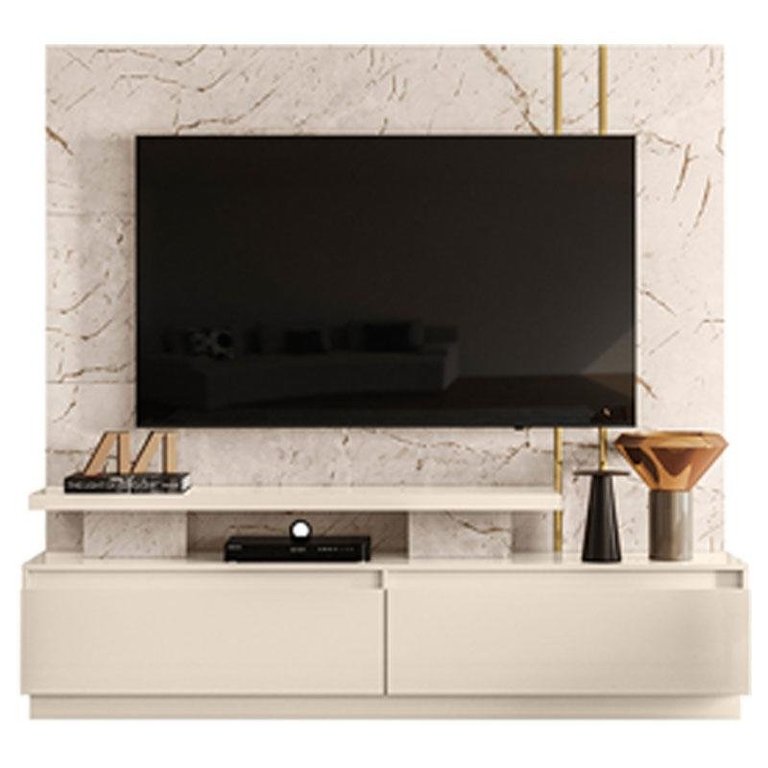 Home Theater New Apolo Tvs até 75” Calacata Off White 653136 Madetec Home Theater New Apolo Tvs até 75” Calacata Off White 653136 Madetec