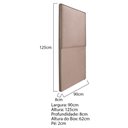 Ver imagem 5 de Cabeceira Solteiro Bali P02 90 cm Para Cama Box Suede Rosê