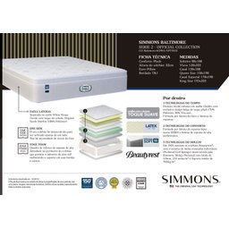 Colchão Queen Simmons Baltimore Macio 158x198 - 3