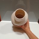 Ver imagem 5 de Vaso Decorativo de Cerâmica Marrom 22x17x17cm Enfeite Sala Mesa Estante Aparador
