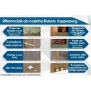 Ver imagem 6 de Kit Cozinha Modulada 4 Peças Botanic 1 Aéreo + Balcão + 2 Paneleiros sem Pia M647 Nogueira Verde