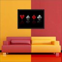 Ver imagem 4 de Quadro Decorativo Baralho Canastra Jogos Salas Decorações Interiores Com Moldura