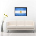 Ver imagem 2 de Quadro Decorativo Bandeira Da Argentina Salas Decorações Recepção Interiores Com Moldura