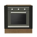 Ver imagem 6 de Balcão para Forno de Embutir 80 X 60 Cm sem Tampo Rustic/preto Agata, Glamy, Stella Madesa