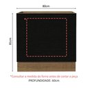Ver imagem 2 de Balcão para Forno de Embutir 80 X 60 Cm sem Tampo Rustic/preto Agata, Glamy, Stella Madesa