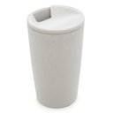 Ver imagem 3 de Copo Térmico 500ml Branco Lyor Copo Térmico de Bambu e Pp Parede Dupla 500ml Branco Lyor