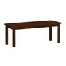 Mesa De Madeira Maciça Para 10 Lugares Cor Castanho - 1