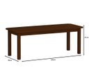 Ver imagem 2 de Mesa De Madeira Maciça Para 10 Lugares Cor Castanho