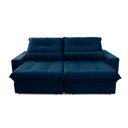 Ver imagem 4 de Sofá Retrátil Reclinável Sevilha 230cm Suede Velut com Molas Ensacadas - King House