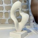 Ver imagem 2 de Escultura Decorativa Branca Organica Minimalista 33cm