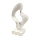 Ver imagem 1 de Escultura Decorativa Branca Organica Minimalista 33cm