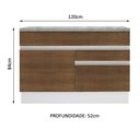 Ver imagem 6 de Balcão De Pia Madesa Glamy 1 Porta E 2 Gavetas Branco