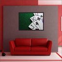Ver imagem 3 de Quadro Decorativo Baralho Canastra Jogos Salas Decorações Interiores Com Moldura