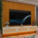 Ver imagem 7 de Estante para TV e Home Theater até 84 Polegadas com LED 100% MDF 218CMX250CM Supremo Native