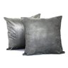 Capa de Almofada Suede Texturizada Onda Cinza - 3