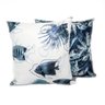 Capa de Almofada Acquablock Palmeiras Azul - 2