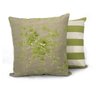 Capa de Almofada Gorgurão Floral Verde - 2