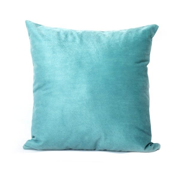 Capa de Almofada Suede Liso Azul - 1
